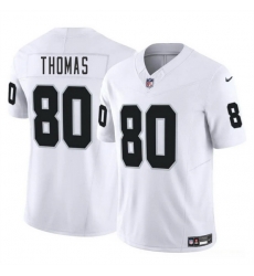 Men Las Vegas Raiders 80 Ian Thomas White 2025 F U S E Vapor Stitched Football Jersey Men Las Vegas Raiders 80 Ian Thomas White 2025 F U S E Vapor Stitched Football Jersey