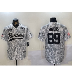 Men Las Vegas Raiders 89 Brock Bowers 2024 Arctic Camo Salute To Service Stitched Baseball Jersey 1 Men Las Vegas Raiders 89 Brock Bowers 2024 Arctic Camo Salute To Service Stitched Baseball Jersey 1