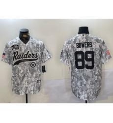 Men Las Vegas Raiders 89 Brock Bowers 2024 Arctic Camo Salute To Service Stitched Baseball Jersey 5 Men Las Vegas Raiders 89 Brock Bowers 2024 Arctic Camo Salute To Service Stitched Baseball Jersey 5