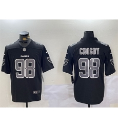 Men Las Vegas Raiders 98 Maxx Crosby Black Vapor Limited Stitched Jersey Men Las Vegas Raiders 98 Maxx Crosby Black Vapor Limited Stitched Jersey