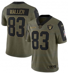 Men Las Vegas Raiders Darren Waller 83 Nike Olive 2021 Salute To Service Limited Jersey Men Las Vegas Raiders Darren Waller 83 Nike Olive 2021 Salute To Service Limited Jersey