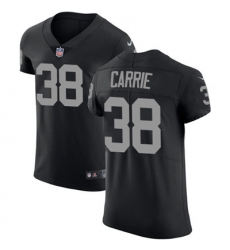 Men Nike Raiders #38 T J Carrie Black Team Color Stitched NFL Vapor Untouchable Elite Jersey Men Nike Raiders #38 T J Carrie Black Team Color Stitched NFL Vapor Untouchable Elite Jersey