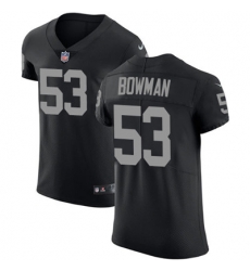 Men Nike Raiders #53 NaVorro Bowman Black Team Color Stitched NFL Vapor Untouchable Elite Jersey Men Nike Raiders #53 NaVorro Bowman Black Team Color Stitched NFL Vapor Untouchable Elite Jersey