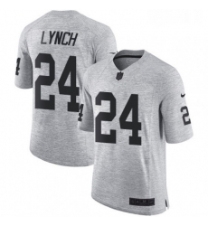 Mens Nike Oakland Raiders 24 Marshawn Lynch Limited Gray Gridiron II NFL Jersey Mens Nike Oakland Raiders 24 Marshawn Lynch Limited Gray Gridiron II NFL Jersey