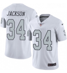 Mens Nike Oakland Raiders 34 Bo Jackson Limited White Rush Vapor Untouchable NFL Jersey Mens Nike Oakland Raiders 34 Bo Jackson Limited White Rush Vapor Untouchable NFL Jersey