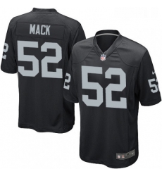 Mens Nike Oakland Raiders 52 Khalil Mack Game Black Team Color NFL Jersey Mens Nike Oakland Raiders 52 Khalil Mack Game Black Team Color NFL Jersey