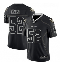 Mens Nike Oakland Raiders 52 Khalil Mack Limited Lights Out Black Rush NFL Jersey Mens Nike Oakland Raiders 52 Khalil Mack Limited Lights Out Black Rush NFL Jersey