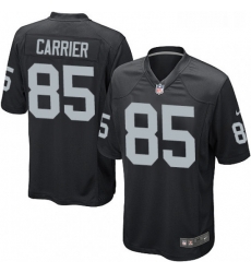 Mens Nike Oakland Raiders 85 Derek Carrier Game Black Team Color NFL Jersey Mens Nike Oakland Raiders 85 Derek Carrier Game Black Team Color NFL Jersey