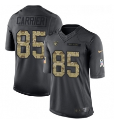 Mens Nike Oakland Raiders 85 Derek Carrier Limited Black 2016 Salute to Service NFL Jersey Mens Nike Oakland Raiders 85 Derek Carrier Limited Black 2016 Salute to Service NFL Jersey