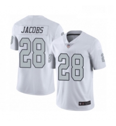 Mens Oakland Raiders 28 Josh Jacobs Limited White Rush Vapor Untouchable Football Jersey Mens Oakland Raiders 28 Josh Jacobs Limited White Rush Vapor Untouchable Football Jersey