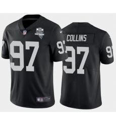 Men's Oakland Raiders Black #97 Maliek Collins 2020 Inaugural Season Vapor Limited Stitched NFL Jersey Men's Oakland Raiders Black #97 Maliek Collins 2020 Inaugural Season Vapor Limited Stitched NFL Jersey