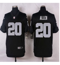 NEW Oakland Raiders #20 Nate Allen Black Team Color Men Stitched NFL Elite Jersey NEW Oakland Raiders #20 Nate Allen Black Team Color Men Stitched NFL Elite Jersey