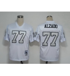 NFL Jerseys Oakland Raiders 77 Lyle Alzado White throwback jerseys(Silver Number) NFL Jerseys Oakland Raiders 77 Lyle Alzado White throwback jerseys(Silver Number)