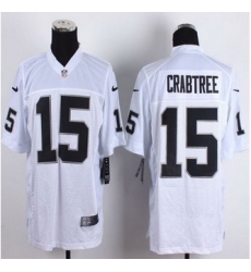 New Oakland Raiders #15 Michael Crabtree White Men Stitched NFL Elite Jersey New Oakland Raiders #15 Michael Crabtree White Men Stitched NFL Elite Jersey