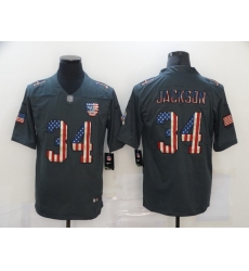Nike Las Vegas Raiders 34 Bo Jackson 2019 Salute To Service USA Flag Fashion Limited Jersey Nike Las Vegas Raiders 34 Bo Jackson 2019 Salute To Service USA Flag Fashion Limited Jersey