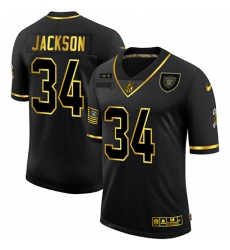 Nike Las Vegas Raiders 34 Bo Jackson Black Gold 2020 Salute To Service Limited Jersey Nike Las Vegas Raiders 34 Bo Jackson Black Gold 2020 Salute To Service Limited Jersey
