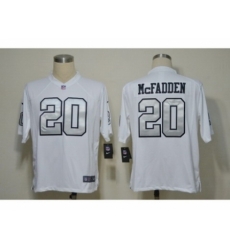 Nike Oakland Raiders 20 Darren Mcfadden White Game Silver NumberNFL Jersey Nike Oakland Raiders 20 Darren Mcfadden White Game Silver NumberNFL Jersey