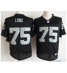 Nike Oakland Raiders 75 Howie Long Black Elite NFL Jersey Nike Oakland Raiders 75 Howie Long Black Elite NFL Jersey