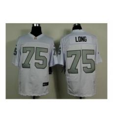 Nike Oakland Raiders 75 howie long white Elite number silver NFL Jersey Nike Oakland Raiders 75 howie long white Elite number silver NFL Jersey