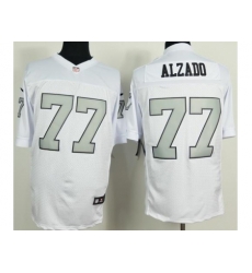 Nike Oakland Raiders 77 Lyle Alzado White Silver No. Elite NFL Jersey Nike Oakland Raiders 77 Lyle Alzado White Silver No. Elite NFL Jersey