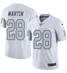 Nike Raiders #28 Doug Martin White Mens Stitched NFL Limited Rush Jersey Nike Raiders #28 Doug Martin White Mens Stitched NFL Limited Rush Jersey