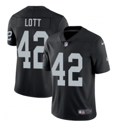 Nike Raiders #42 Ronnie Lott Black Team Color Mens Stitched NFL Vapor Untouchable Limited Jersey Nike Raiders #42 Ronnie Lott Black Team Color Mens Stitched NFL Vapor Untouchable Limited Jersey