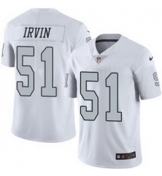Nike Raiders #51 Bruce Irvin White Mens Stitched NFL Limited Rush Jersey Nike Raiders #51 Bruce Irvin White Mens Stitched NFL Limited Rush Jersey