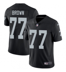 Nike Raiders 77 Trent Brown Black Team Color Men Stitched NFL Vapor Untouchable Limited Jersey Nike Raiders 77 Trent Brown Black Team Color Men Stitched NFL Vapor Untouchable Limited Jersey