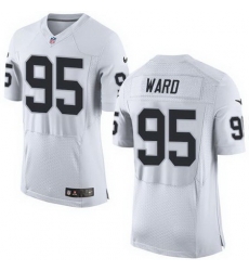 Nike Raiders #95 Jihad Ward White Mens Stitched NFL New Elite Jersey Nike Raiders #95 Jihad Ward White Mens Stitched NFL New Elite Jersey