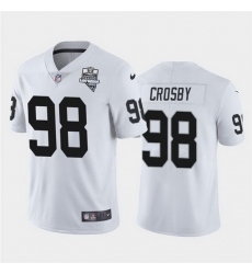 Nike Raiders 98 Maxx Crosby White 2020 Inaugural Season Vapor Untouchable Limited Jersey Nike Raiders 98 Maxx Crosby White 2020 Inaugural Season Vapor Untouchable Limited Jersey