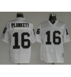 Oakland Raiders 16 Jim Plunkett White Throwback Jersey Oakland Raiders 16 Jim Plunkett White Throwback Jersey