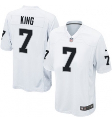 Oakland Raiders #7 Marquette King Mens White Elite Jersey Oakland Raiders #7 Marquette King Mens White Elite Jersey