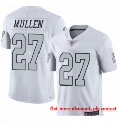 Raiders 27 Trayvon Mullen White Men Stitched Football Limited Rush Jersey Raiders 27 Trayvon Mullen White Men Stitched Football Limited Rush Jersey