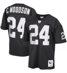 Raiders C.Woodson black throwback stitched NFL Jersey Raiders C.Woodson black throwback stitched NFL Jersey