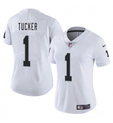 Women Las Vegas Raiders 1 Tre Tucker White 2025 Vapor Stitched Jersey Women Las Vegas Raiders 1 Tre Tucker White 2025 Vapor Stitched Jersey