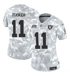 Women Las Vegas Raiders 11 Tre Tucker 2024 F U S E Arctic Camo Salute To Service Limited Stitched Jersey Women Las Vegas Raiders 11 Tre Tucker 2024 F U S E Arctic Camo Salute To Service Limited Stitched Jersey