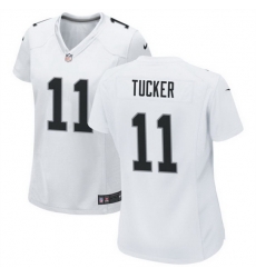 Women Las Vegas Raiders 11 Tre Tucker White Stitched Jersey 28Run Small 29 Women Las Vegas Raiders 11 Tre Tucker White Stitched Jersey 28Run Small 29
