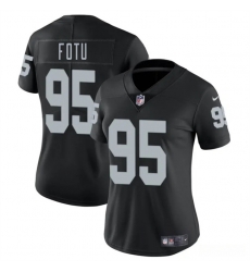Women Las Vegas Raiders 95 Leki Fotu Black 2025 Vapor Stitched Jersey Women Las Vegas Raiders 95 Leki Fotu Black 2025 Vapor Stitched Jersey