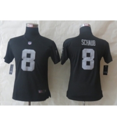 Women Nike Oakland Raiders #8 Schaub Black Jerseys Women Nike Oakland Raiders #8 Schaub Black Jerseys