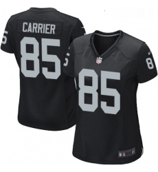 Women Nike Oakland Raiders 85 Derek Carrier Game Black Team Color NFL Jersey Women Nike Oakland Raiders 85 Derek Carrier Game Black Team Color NFL Jersey
