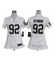 Women Nike Oakland Raiders #92 Richard Seymour White jerseys Women Nike Oakland Raiders #92 Richard Seymour White jerseys