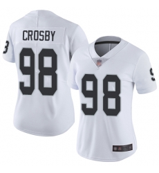 Women Raiders 98 Maxx Crosby White Stitched Football Vapor Untouchable Limited Jersey Women Raiders 98 Maxx Crosby White Stitched Football Vapor Untouchable Limited Jersey