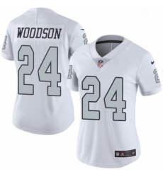 Womens Nike Oakland Raiders 24 Charles Woodson Elite White Rush Vapor Untouchable NFL Jersey Womens Nike Oakland Raiders 24 Charles Woodson Elite White Rush Vapor Untouchable NFL Jersey