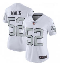 Womens Nike Oakland Raiders 52 Khalil Mack Elite White Rush Vapor Untouchable NFL Jersey Womens Nike Oakland Raiders 52 Khalil Mack Elite White Rush Vapor Untouchable NFL Jersey