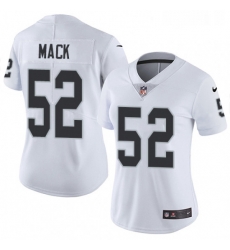 Womens Nike Oakland Raiders 52 Khalil Mack White Vapor Untouchable Limited Player NFL Jersey Womens Nike Oakland Raiders 52 Khalil Mack White Vapor Untouchable Limited Player NFL Jersey