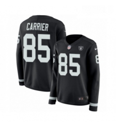 Womens Nike Oakland Raiders 85 Derek Carrier Limited Black Therma Long Sleeve NFL Jersey Womens Nike Oakland Raiders 85 Derek Carrier Limited Black Therma Long Sleeve NFL Jersey