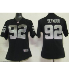 Womens Nike Oakland Raiders 92 Seymour Black Nike NFL Jerseys Womens Nike Oakland Raiders 92 Seymour Black Nike NFL Jerseys