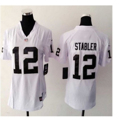 women New Raiders #12 Kenny Stabler White NFL Elite Jersey women New Raiders #12 Kenny Stabler White NFL Elite Jersey