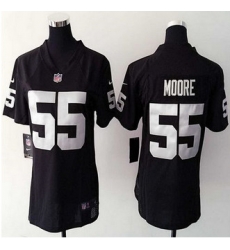 women New Raiders #55 Sio Moore Black Team Color NFL Elite Jersey women New Raiders #55 Sio Moore Black Team Color NFL Elite Jersey
