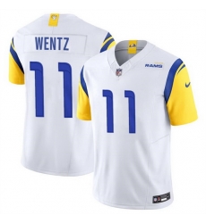 Men Los Angeles Rams 11 Carson Wentz White 2023 F U S E Vapor Untouchable Stitched Football Jersey Men Los Angeles Rams 11 Carson Wentz White 2023 F U S E Vapor Untouchable Stitched Football Jersey